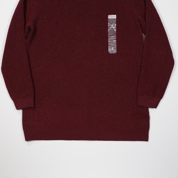 Liz Claiborne Women's Crew‎ Neck Long Sleeve Pullover Sweater Burgundy Size M - Picture 3 of 8